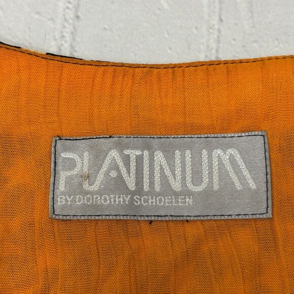 Vintage Platinum by Dorothy Schoelen Blouse Top Shirt Size Large Artsy C048 -2 - Picture 6 of 16